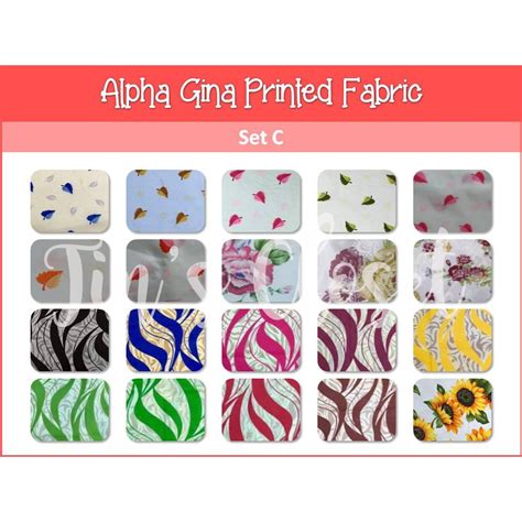 Printed Alpha Geena Gina Pongee Fabric Tela Textile / TELA Only.